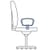 Aria Medium Back Black Modern Leather Armchair With Chrome Arms and Chrome Base AH1 Feature - Fixed Arms