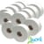 2Work Mini Jumbo Roll 2-Ply White 92mm x200 Metres Pack of 12 J27200
