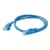C2G Cat6 Booted Unshielded (UTP) Network Patch Cable - Patch cable - RJ-45 (M) to RJ-45 (M) - 30 cm - UTP - CAT 6 - molded, snagless, stranded - blue