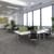 TR10 left hand ergonomic desk 1800mm - white frame, walnut top