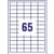 Avery Ultragrip Multi Labels 38.1x21.2mm 65 Per Sheet White (Pack of 6500) 3666