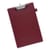 5 Star Office Standard Clipboard with PVC Cover Foolscap Dark Red