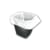 2Work Square Bin Liners 30 Litre White (Pack of 1000) KF73380