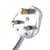 Connekt Gear 5m 6-Way Surge Protection Extension Lead White 27-6050S