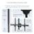 StarTech.com TV Ceiling Mount - Full-Motion Universal Hanging Single Screen Mount with Adjustable Telescopic Long Pole - Tilt / Swivel - VESA Bracket for 32”-75" Displays