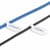 StarTech.com 3.5in (9cm) Cable Labels, 100 Pack, White, Hook-to-Hook Fastener Cable Tags, Write-On Cord Labels for Cable Management, Cord Identification Tags
