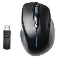 Kensington Full Sized Pro Fit Wireless Optical Right Handed Mouse with Thumb Control Black K72370E