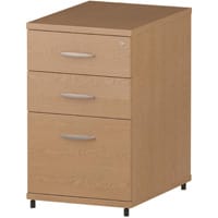 Impulse Desk High 600mm Deep Pedestal Oak
