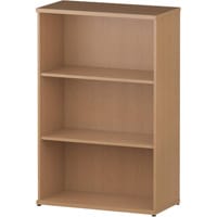Impulse Medium Bookcase with 2 Shelves H1200mm Oak
