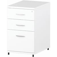 Impulse Desk High 600mm Deep Pedestal White