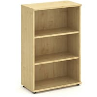 Impulse Medium Bookcase with 2 Shelves H1200mm Maple