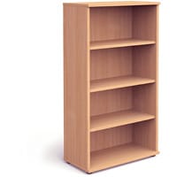 Impulse Tall Bookcase with 3 Shelves H1600mm Beech