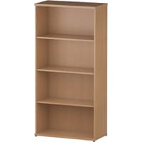 Impulse Tall Bookcase with 3 Shelves H1600mm Oak