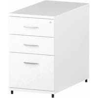 Impulse Desk High 800mm Deep Pedestal White