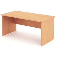 Impulse Rectangular Panel End Office Desk Beech W1400xD800mm