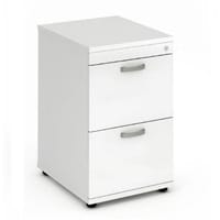 Impulse 2 Drawer Filing Cabinet WxDxH 500x600x800mm White