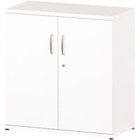 Impulse Low Cupboard With 1 Shelf (2 Shelving Compartments) H800xD400xW800mm White