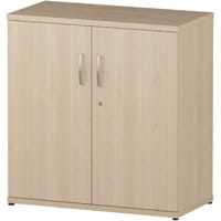 Impulse Low Cupboard With 1 Shelf (2 Shelving Compartments) H800xD400xW800mm Maple