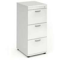 Impulse 3 Drawer Filing Cabinet WxDxH 500x600x1125mm White
