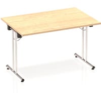 Impulse Rectangular Folding Table Maple W1200xD800mm