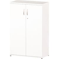 Impulse Medium Cupboard With 2 Shelves (3 Shelving Compartments) H1200xD400xW800mm White
