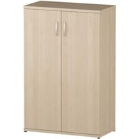 Impulse Medium Cupboard With 2 Shelves (3 Shelving Compartments) H1200xD400xW800mm Maple