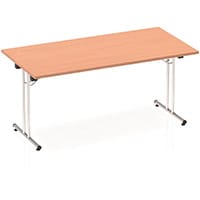 Impulse Rectangular Folding Table Beech W1600xD800mm