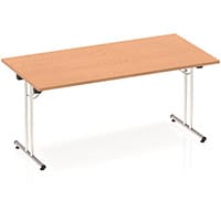 Impulse Rectangular Folding Table Oak W1600xD800mm