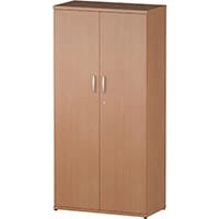 Impulse Tall Cupboard With 3 Shelves (4 Shelving Compartments) H1600xD400xW800mm Beech