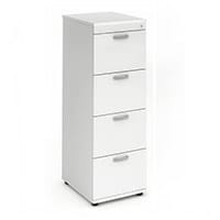 Impulse 4 Drawer Filing Cabinet WxDxH 500x600x1445mm White