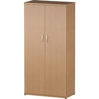 Impulse Tall Cupboard With 3 Shelves (4 Shelving Compartments) H1600xD400xW800mm Oak