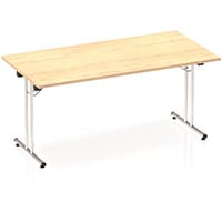 Impulse Rectangular Folding Table Maple W1600xD800mm
