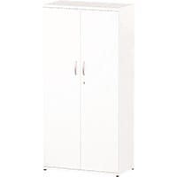 Impulse Tall Cupboard With 3 Shelves (4 Shelving Compartments) H1600xD400xW800mm White