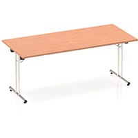 Impulse Rectangular Folding Table BeechW1800xD800mm