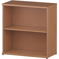 Impulse Low Bookcase with 1 Shelf H800mm Beech