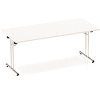 Impulse Rectangular Folding Table White W1800xD800mm