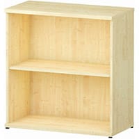 Impulse Low Bookcase with 1 Shelf H800mm Maple