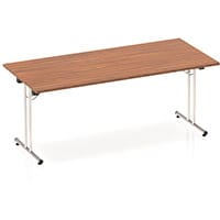 Impulse Rectangular Folding Table Walnut W1800xD800mm