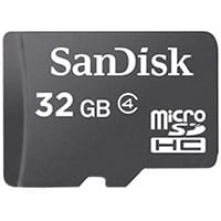 SanDisk Flash Memory Card 32GB Class 4 microSDHC Black SDSDQM-032G-B35