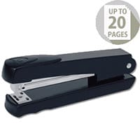 Rexel Meteor Stapler Metallic Black Half Strip