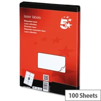 5 Star Laser Address Labels 99.1x67.7mm White (800 Labels)