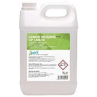 2Work Pack of 1 Washing Up Liquid Lemon 5 Litre