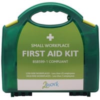 2Work Small BSI BS8599-1 Standards First Aid Kit X6050 Up to 5 Person