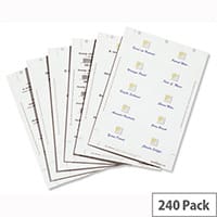 Duraprint Badgemaker Inserts 40 x 75mm Pack 240 Durable