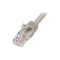 StarTech 15 m Cat5e Gray Snagless RJ45 UTP Cat 5e Patch Cable 15m Patch Cord 1 x RJ-45 Male Network 1 x RJ-45 Male Network Gold-plated Contacts Gray 45PAT15MGR