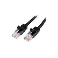 StarTech Cat 5e Network Cable for Network Device Switch Hub Workstation Patch Panel 50 cm 45PAT50CMBK