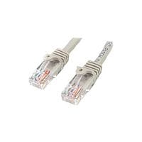 StarTech 0.5m Gray Cat5e Patch Cable with Snagless RJ45 Connectors Short Ethernet Cable 0.5 m 45PAT50CMGR
