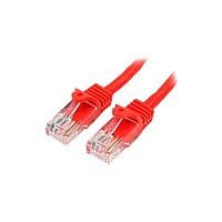 StarTech 0.5m Red Cat5e Patch Cable with Snagless RJ45 Connectors Short Ethernet Cable 0.5 m 45PAT50CMRD