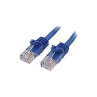 StarTech 5m Cat5e Patch Cable with Snagless RJ45 Connectors Blue 5 m Patch Cord 1 x RJ-45 Male Network 1 x RJ-45 Male Network Patch Cable Gold Plated 45PAT5MBL