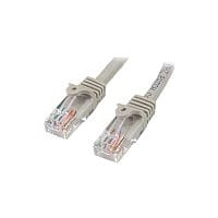 StarTech 5m Cat5e Patch Cable with Snagless RJ45 Connectors Grey 5 m Patch Cord 1 x RJ-45 Male Network 1 x RJ-45 Male Network Patch Cable Gold Plated 45PAT5MGR